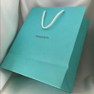 Tiffany & Co Blue Shopping Bag Gift Bag 9.75" X 8"